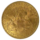 $20 Liberty Gold Coin Reverse